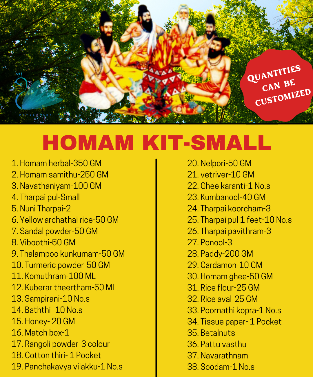 Ganapathi homam kit