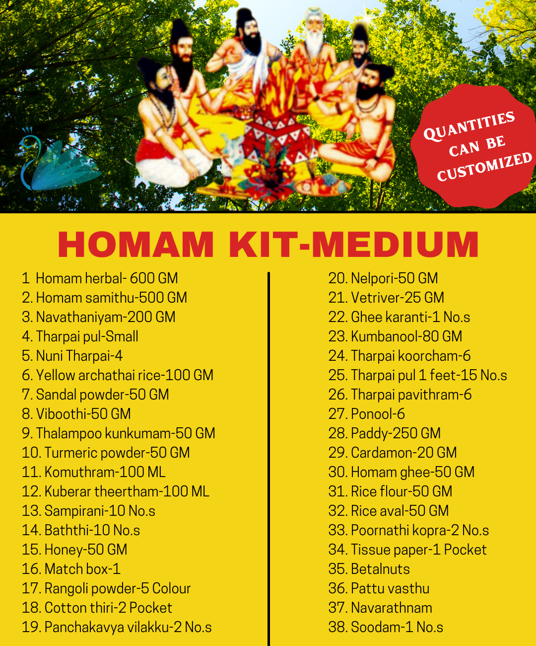 Navgraha homam kit