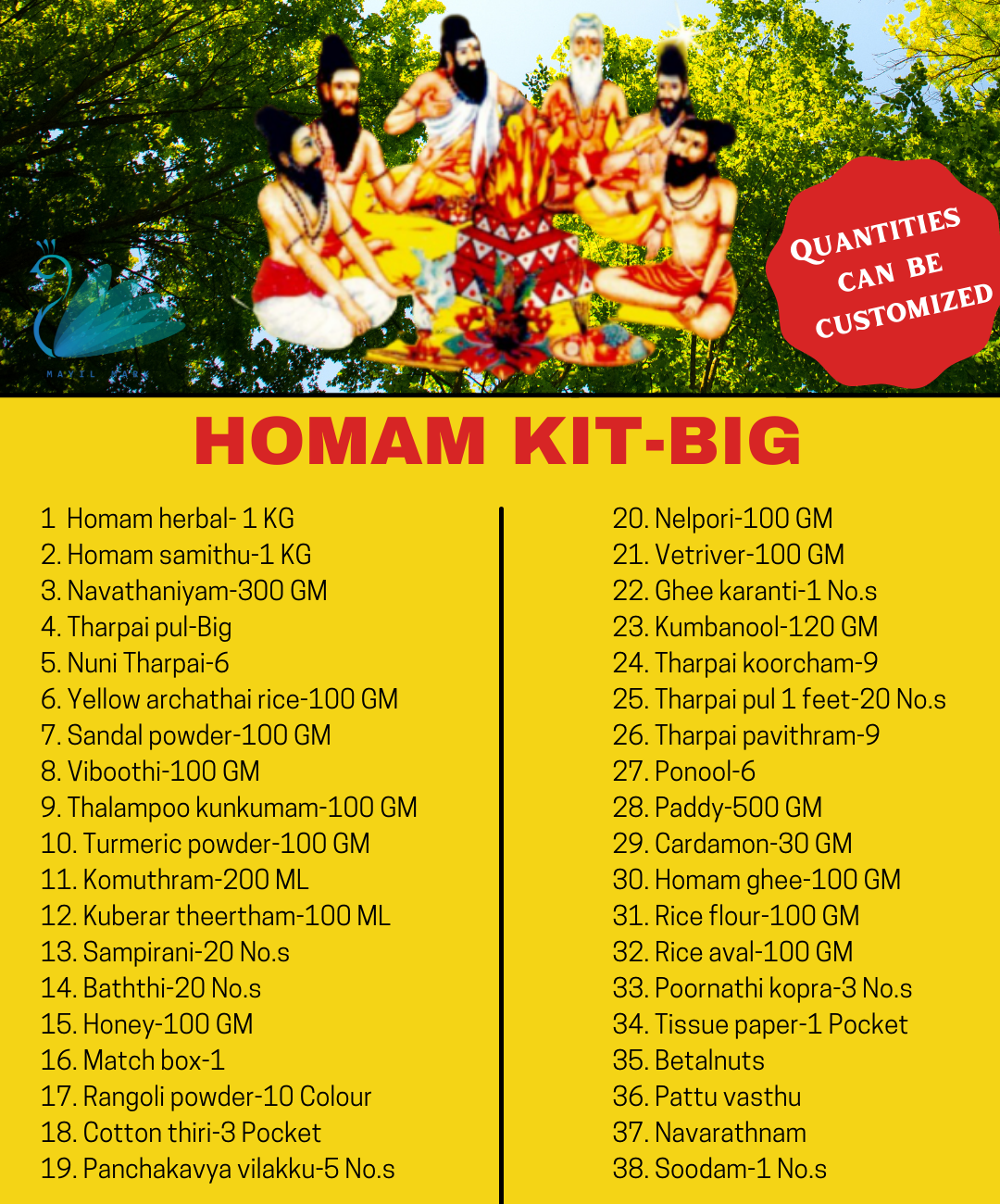 pooja homam kit