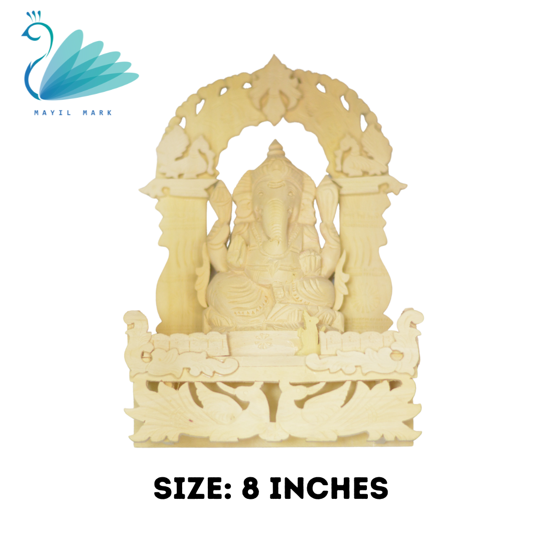 Wooden ganesh statue