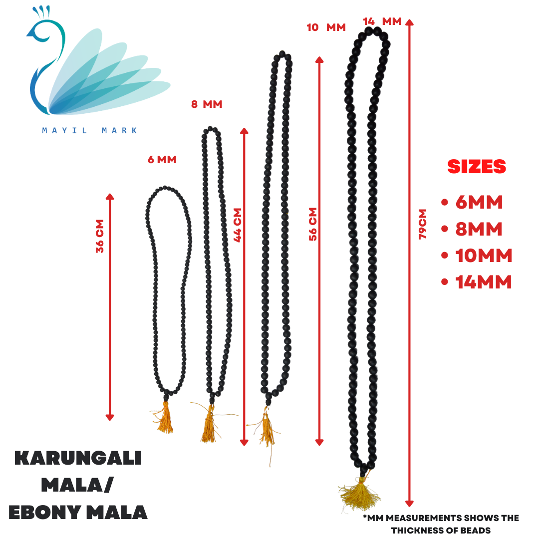 Karungali wood mala